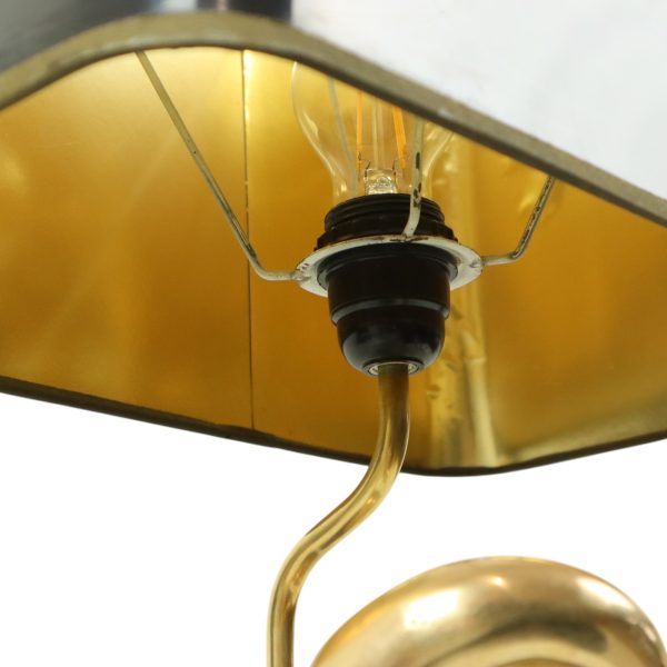 Grote Zwaan Lamp Hollywood Regency Tafellamp Regina Italy 58cm