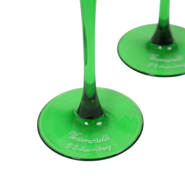 Set Van 6 Vintage Luminarc Vins Moselle Wijnglazen Groen Set Van 6 Vintage Luminarc Vins Moselle Wijnglazen Groen