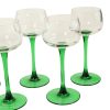 Set Van 6 Vintage Luminarc Vins Moselle Wijnglazen Groen Set Van 6 Vintage Luminarc Vins Moselle Wijnglazen Groen