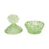 Groene Kristallen Toiletset Boudoirset Art Deco Stijl Parfum