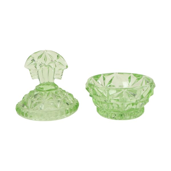 Groene Kristallen Toiletset Boudoirset Art Deco Stijl Parfum