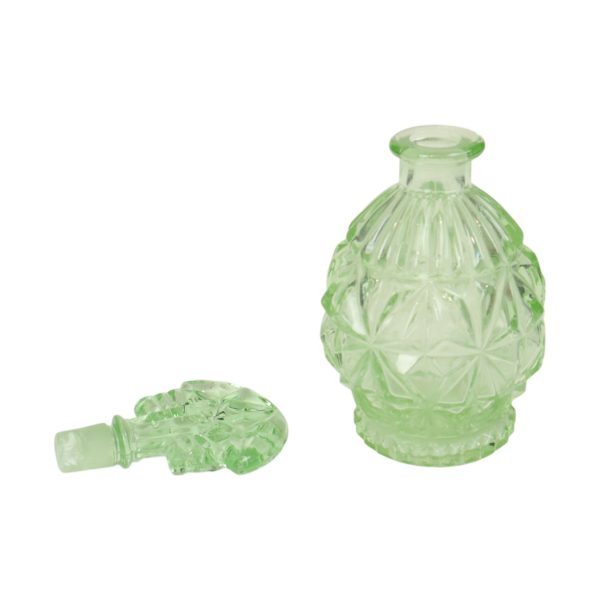 Groene Kristallen Toiletset Boudoirset Art Deco Stijl Parfum