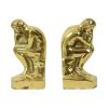 Italiaanse Messing Boekensteunen De Denker Rodin Regina 18cm Italiaanse Messing Boekensteunen De Denker Rodin Regina 18cm