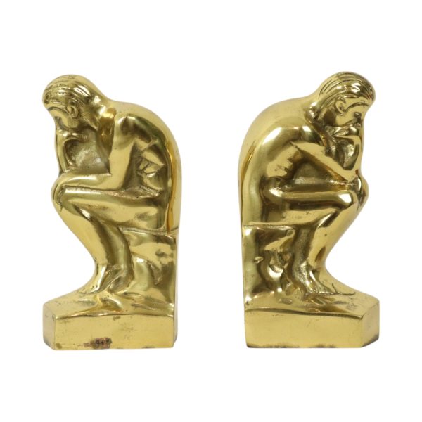 Italiaanse Messing Boekensteunen De Denker Rodin Regina 18cm Italiaanse Messing Boekensteunen De Denker Rodin Regina 18cm