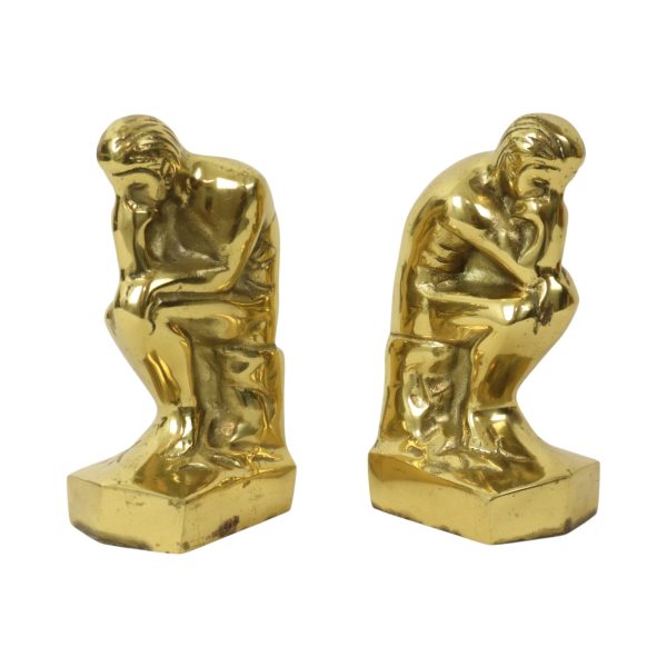 Italiaanse Messing Boekensteunen De Denker Rodin Regina 18cm Italiaanse Messing Boekensteunen De Denker Rodin Regina 18cm