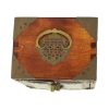 Chinese Juwelenkist met Lades Sierraden Doos Jade Palissander Messing