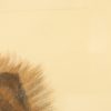 Vintage Ingelijste Kleuren Ets Hond Chow Chow Gesigneerd