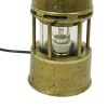 Oude Messing Mijnwerkerslamp Memorabilia Mijn 26cm