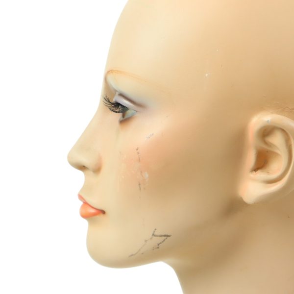 Grote Vintage Mannequin Etalage Hoofd Vrouw Paspop 52cm Grote Vintage Mannequin Etalage Hoofd Vrouw Paspop 52cm