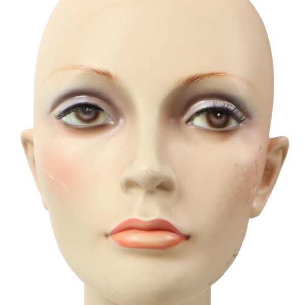 Grote Vintage Mannequin Etalage Hoofd Vrouw Paspop 52cm Grote Vintage Mannequin Etalage Hoofd Vrouw Paspop 52cm