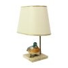 Artiflex Eend Lamp Design Messing Hars Travertin Malevolti