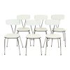 Set Van 6 Grijze Formica Stoelen Chroom Eetkamerstoelen Sixties
