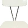 Set Van 6 Grijze Formica Stoelen Chroom Eetkamerstoelen Sixties