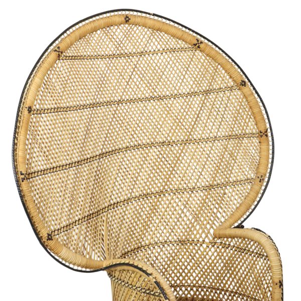 Grote Pauwstoel Rotan Emanuelle Stoel XL Boho Stijl 149cm