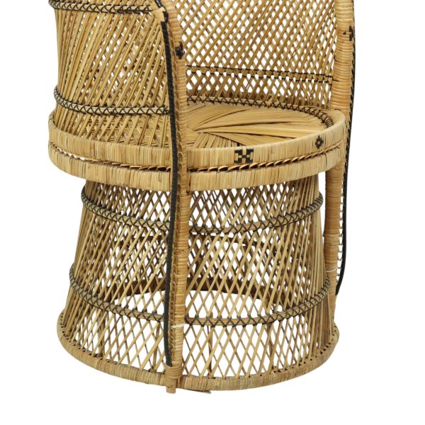 Grote Pauwstoel Rotan Emanuelle Stoel XL Boho Stijl 149cm