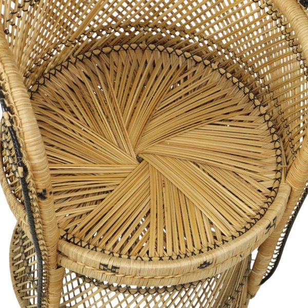 Grote Pauwstoel Rotan Emanuelle Stoel XL Boho Stijl 149cm