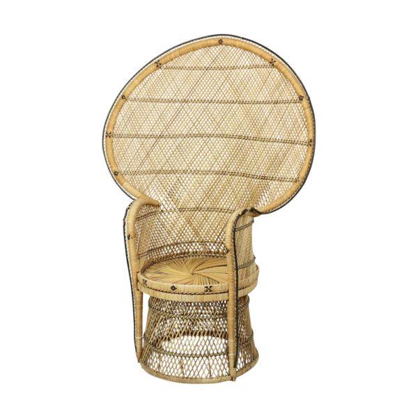 Grote Pauwstoel Rotan Emanuelle Stoel XL Boho Stijl 149cm