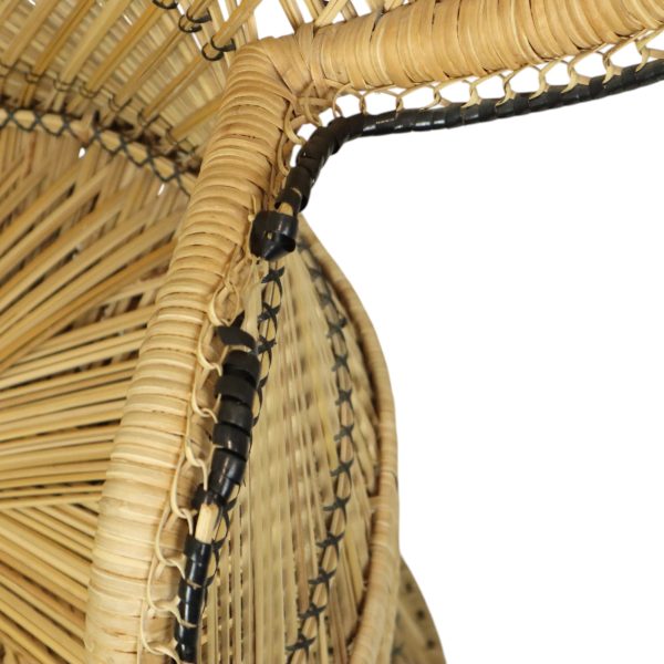 Grote Pauwstoel Rotan Emanuelle Stoel XL Boho Stijl 149cm