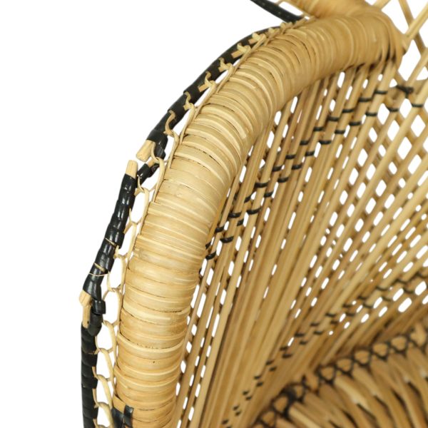 Grote Pauwstoel Rotan Emanuelle Stoel XL Boho Stijl 149cm