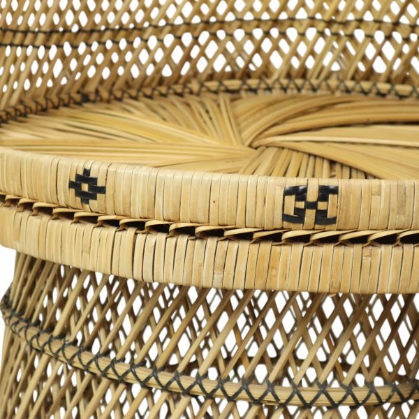 Grote Pauwstoel Rotan Emanuelle Stoel XL Boho Stijl 149cm