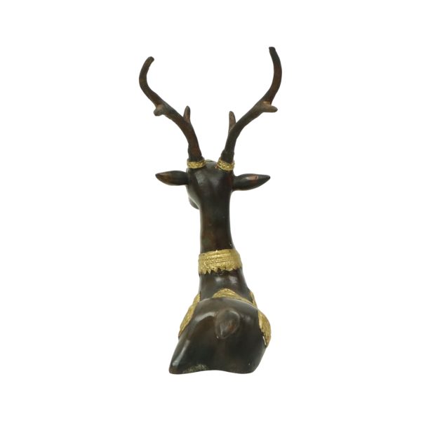 Vintage Bronzen Beeld Liggend Hert Sarreid Ltd 32cm