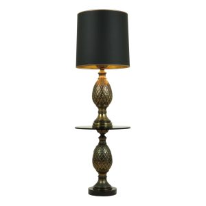 Zeldzame Set Ananas Lamp en Tafel Deknudt Loevsky Jaren 70