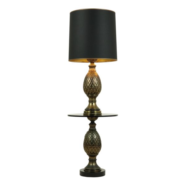 Zeldzame Set Ananas Lamp en Tafel Deknudt Loevsky Jaren 70 Zeldzame Set Ananas Lamp en Tafel Deknudt Loevsky Jaren 70