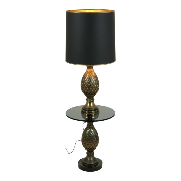 Zeldzame Set Ananas Lamp en Tafel Deknudt Loevsky Jaren 70 Zeldzame Set Ananas Lamp en Tafel Deknudt Loevsky Jaren 70