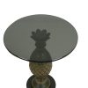 Zeldzame Set Ananas Lamp en Tafel Deknudt Loevsky Jaren 70 Zeldzame Set Ananas Lamp en Tafel Deknudt Loevsky Jaren 70