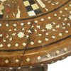 Anglo-Indische Taj Mahal Bijzettafel Plantentafel Teak 41cm