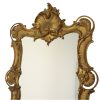 Italiaanse Kuifspiegel Rococo Stijl Goudkleurig Resine 84cm
