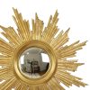 Deknudt Sunburst Zonnespiegel Verguld Hout Sixties 69cm