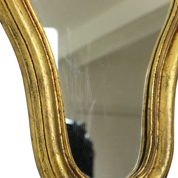 Franse Kuifspiegel Bladgoud Barok Stijl Klassiek 48cm