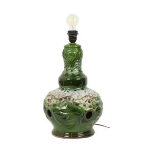 Groene Fat Lava Lampenvoet West Germany Aardewerk 50cm