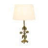 Sierlijke Florale Tafellamp Messing Art Nouveau Stijl 43cm