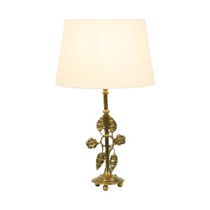 Sierlijke Florale Tafellamp Messing Art Nouveau Stijl 43cm