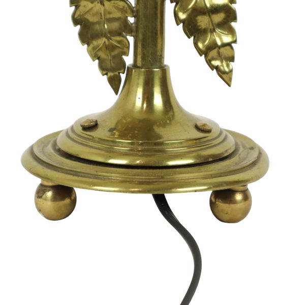 Sierlijke Florale Tafellamp Messing Art Nouveau Stijl 43cm