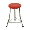 Jaren 50 Brabantia Kruk Rood Kunstleder en Chroom