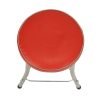 Jaren 50 Brabantia Kruk Rood Kunstleder en Chroom