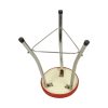 Jaren 50 Brabantia Kruk Rood Kunstleder en Chroom