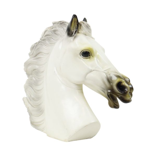 Grote Klassieke Buste Parthenon Paard Griekse Stijl Gips 39cm