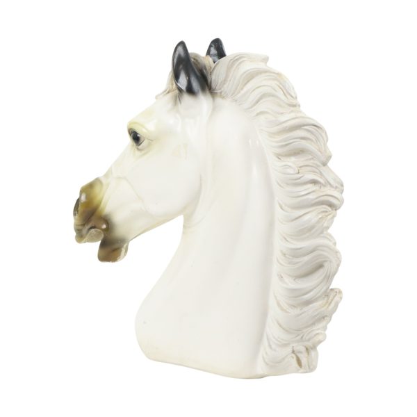 Grote Klassieke Buste Parthenon Paard Griekse Stijl Gips 39cm