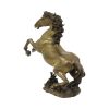 Zwaar Vintage Bronzen Beeld Steigerend Paard Feng Shui 27cm