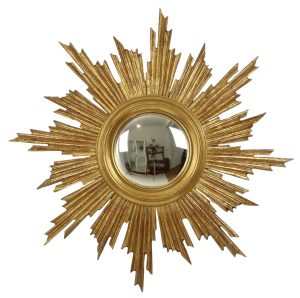 Grote Deknudt Sunburst Bladgoud Zonnespiegel Sixties 69cm