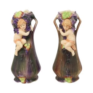 Art Nouveau Vazen Putti Cherubijn Amphora Stijl Aardewerk