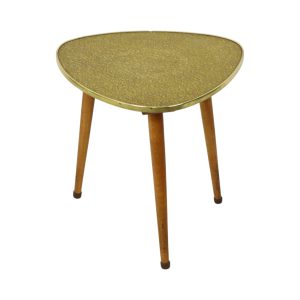 Vintage Mid-Century Plantentafel Driehoekig Conisch
