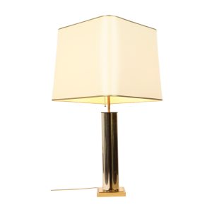 Indrukwekkende Hollywood Regency Tafellamp Messing 83cm