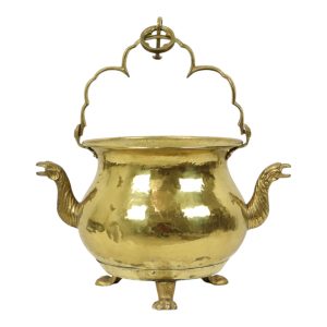 Grote Koperen Ketel Jardinière Bloempot Griffioen Messing