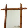 Oude Houten Spiegel Faux Bamboe Chinoiserie 60x50cm