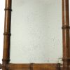 Franse Houten Faux Bamboe Spiegel Antiek 52x39cm Franse Houten Faux Bamboe Spiegel Antiek 52x39cm